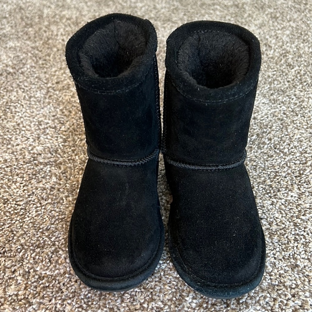 BearPaw Black Winter Boots for Toddler - Almost New!